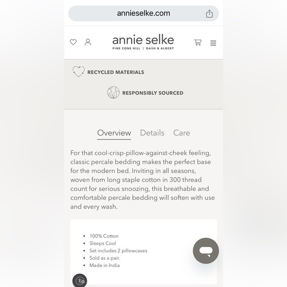 Annie Selke king pillowcases - Picture 5 of 5